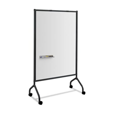 Safco Dry Erase Board, 42in, Steel Frame, White 8511BL